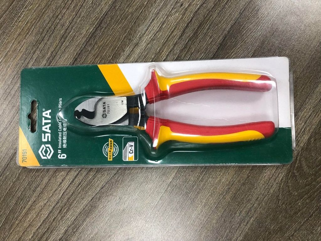 Kìm cắt cáp điện từ 6 inch SATA 70191