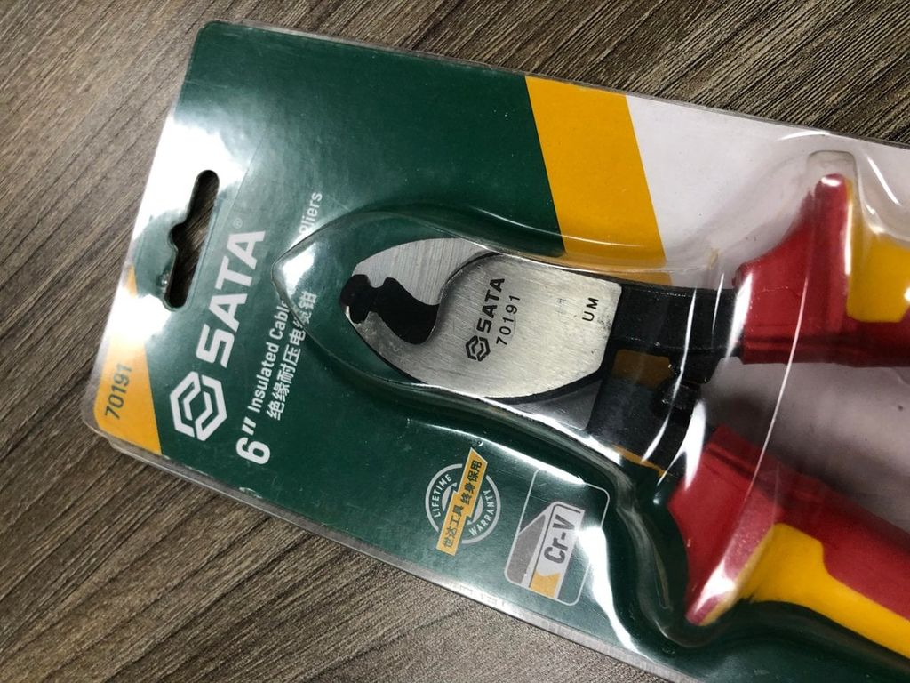 Kìm cắt cáp điện từ 6 inch SATA 70191
