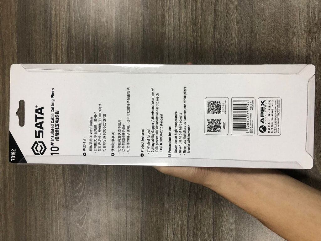 Kìm cắt cáp điện từ 10 inch SATA 70192