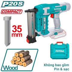 Máy bắn đinh bê tông dùng pin 20V Total TCSTLI3808 - Tốc độ 2 đinh/giây, dung lượng 65 đinh
