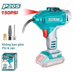 Máy bơm hơi mini Total TACLI2018 20V - Áp suất tối đa 150PSI, tiện lợi cầm tay
