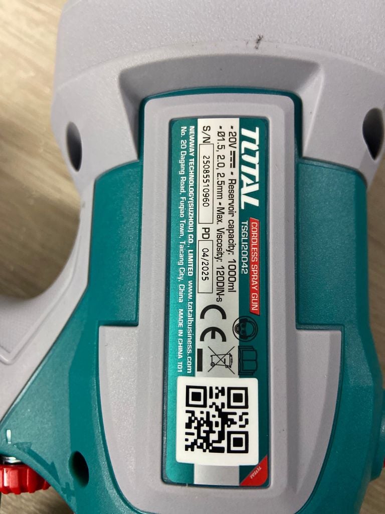 Máy phun sơn không chổi than dùng pin 20V TOTAL MÁY TSGLI20042