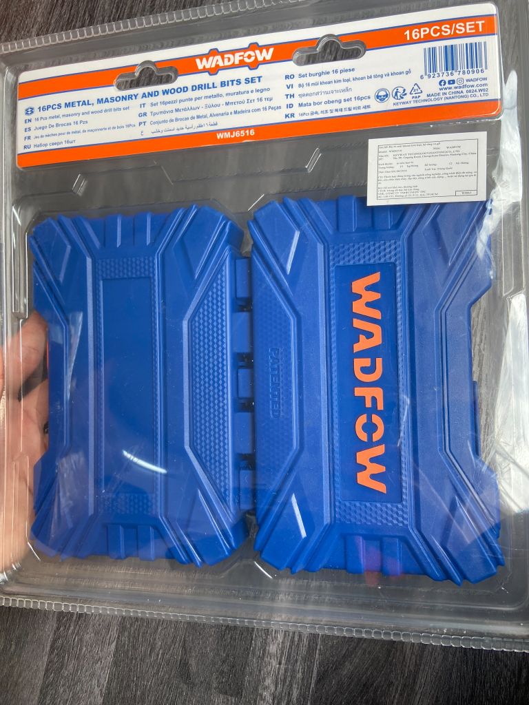 Bộ 16 mũi khoan kim loại, bê tông và gỗ WADFLOW WMJ6516