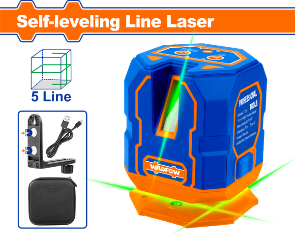 Máy cân mực Laser 2 tia xanh Wadfow WLE1M05