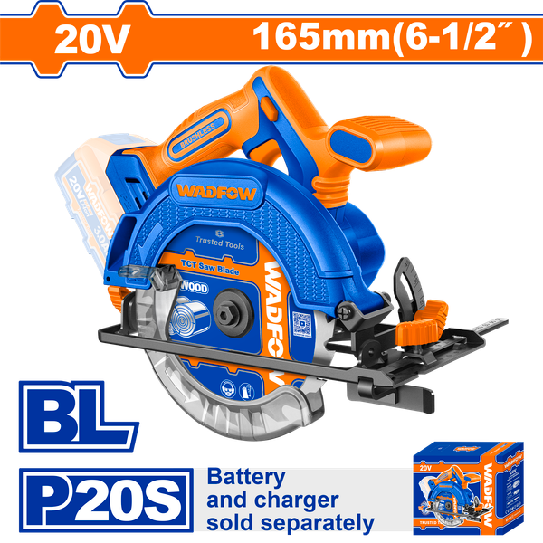 Máy cưa đĩa tròn dùng Pin 20V Wadfow WLWP5520 (Chưa Pin & Sạc)