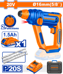 Máy khoan búa dùng pin 20V Wadfow WLM1B161 (Kèm 1 Pin & Sạc)