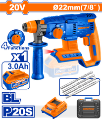 Máy khoan búa dùng pin 20V Wadfow WLM1522 (1 Pin 3.0Ah, 1 Sạc)