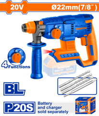 Máy khoan búa dùng pin 20V Wadfow WLM15220 (Chưa Pin & Sạc)