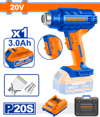 Máy thổi nhiệt dùng pin 20V Wadfow WKH1B01