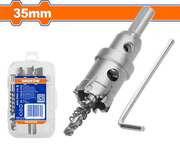 Mũi Khoét Lỗ Inox TCT 35mm WADFOW WKJ6B35