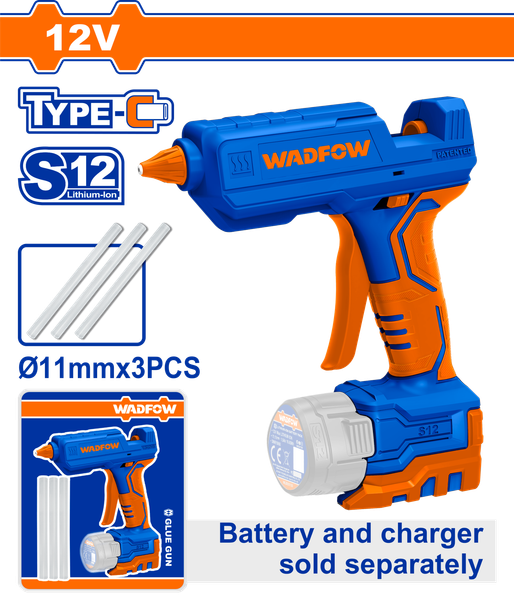 Súng bắn keo dùng pin 12V Wadfow WLU1412 (Chưa Pin & Sạc)