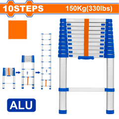 Thang nhôm rút đơn 3.2m Wadfow WLD5H10