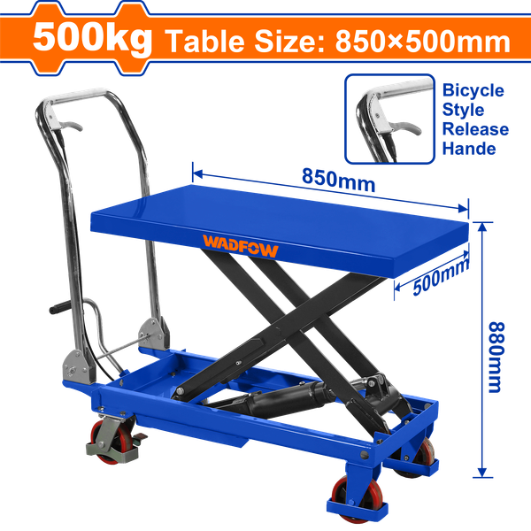 Bàn nâng tay 500kg Wadfow WNX1R50