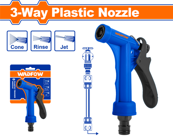 VÒI XỊT NHỰA ĐÚC 3 CHẾ ĐỘ WADFOW - WNE1E34