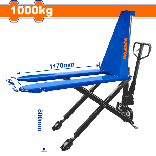 Xe nâng tay dạng cắt kéo 1 tấn Wadfow WNH5R10