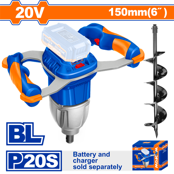 Máy khoan đất dùng pin 20V (không kèm pin sạc) WADFLOW WQE15801