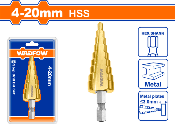 Mũi khoan tháp 4-20mm WADFOW WJD14201