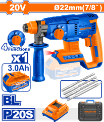 Máy khoan búa dùng pin 20V Wadfow WLM1522 (1 Pin 3.0Ah, 1 Sạc)