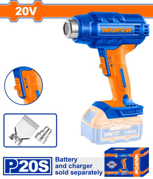 Máy thổi nóng dùng pin 20V Wadfow WKH1501