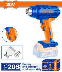 Máy thổi nóng dùng pin 20V Wadfow WKH1501