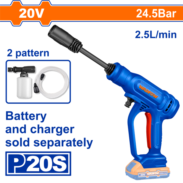 Máy rửa xe dùng pin 20V Wadfow WQX0120 (Chưa Pin & Sạc)
