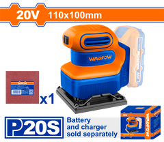 Máy chà nhám vuông dùng pin 20V Wadfow WRAP5010
