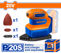 Máy chà nhám tam giác dùng pin 20V Wadfow WRAP5020 (Chưa Pin & Sạc)