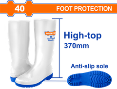 Ủng Cao Trắng Đi Mưa Size 40 WADFOW WRB2L40