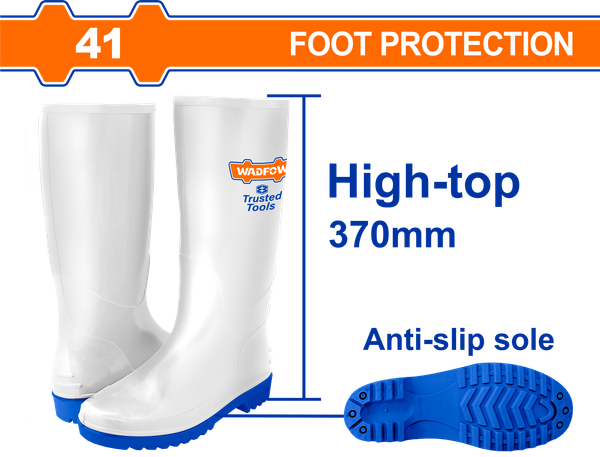 Ủng cao trắng đi mưa size 41 WADFOW WRB2L41