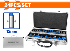 Bộ 24 Mũi Phay Gỗ 12mm WADFOW WRG6P12