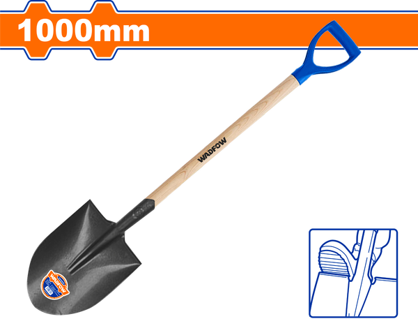 1000mm Xẻng Thép Cán Gỗ WADFOW WSE1327