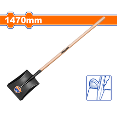 Xẻng thép vuông cán gỗ 1470mm WADFOW WSE2317