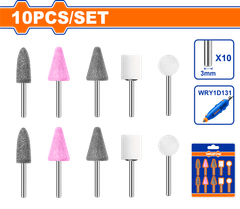 Bộ 10 Phụ kiện cho máy mài khuôn mẫu Wadfow WRR1001