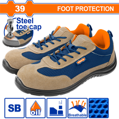 Giày bảo hộ da lộn mũi thép size 39-43 Wadfow WSB2539