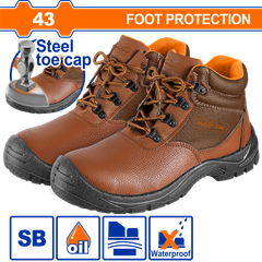 Giày bảo hộ da mũi thép size 43 Wadfow WSB3543