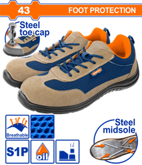 Giày Bảo Hộ Da Lộn Mũi Đế Thép Size 43 WADFOW WSB5543