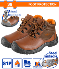 Giày Bảo Hộ Da Mũi Đế Thép Size 39 WADFOW WSB6539