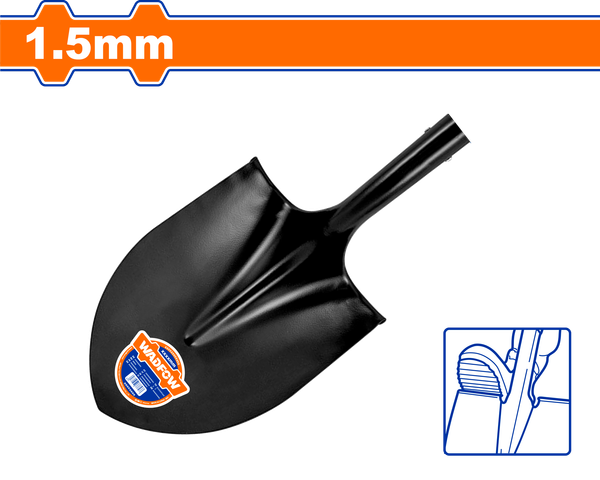 Đầu xẻng thép 210x270mm Wadfow WSEH5A02