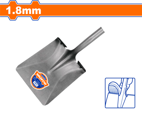 Đầu xẻng thép vuông 250x290mm Wadfow WSEH8A01