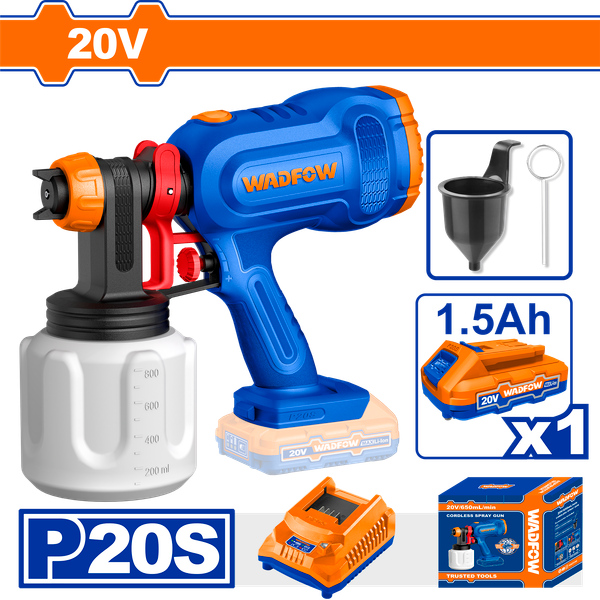 Súng phun sơn dùng pin 20V Wadfow WSU30662