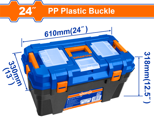 Hộp nhựa đụng công cụ khóa nhựa 24″ Wadfow WTB1324
