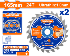 Bộ 2 lưỡi cưa TCT siêu mỏng 165mm(6- 1/2