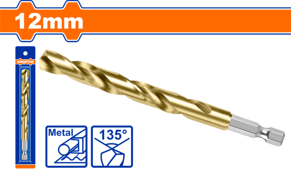 Mũi khoan xoắn HSS 12mm Wadfow WTD6K12