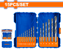 Bộ 15 mũi khoan kim loại HSS WADFOW-WTD6515
