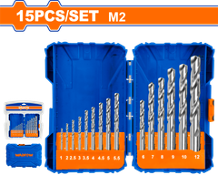 Bộ 15 Mũi Khoan Kim Loại HSS M2 WADFOW WTD6525