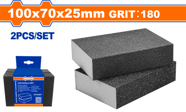 Nhám Xốp 100x70x25mm 180# WADFOW WUK2503