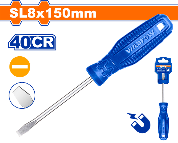 Tua vít dẹp SL8x150mm Wadfow WSD3286