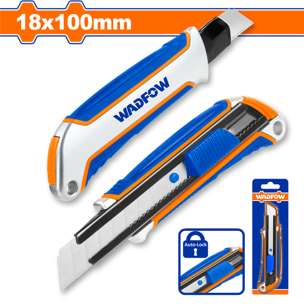 Dao Rọc Giấy Tự Khóa 160mm WADFOW WSK4918