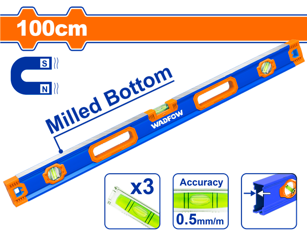 Thước Thủy Nam Châm Mạnh 100cm WADFOW WSL3G100