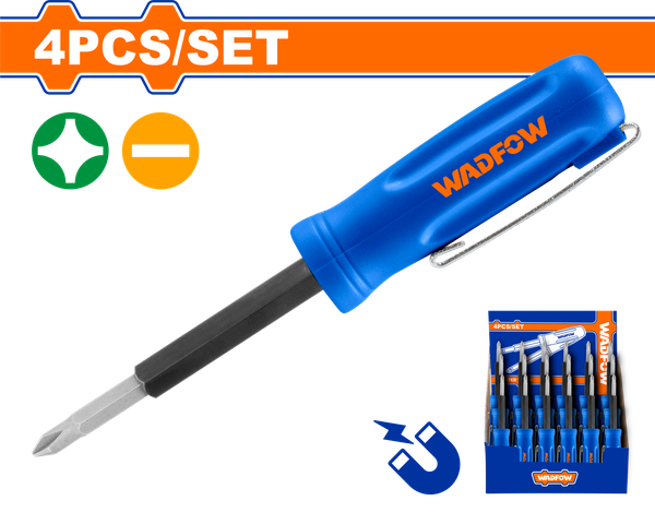 Bộ Tua Vít Bỏ Túi 4 Trong 1 WADFOW WSS2J04